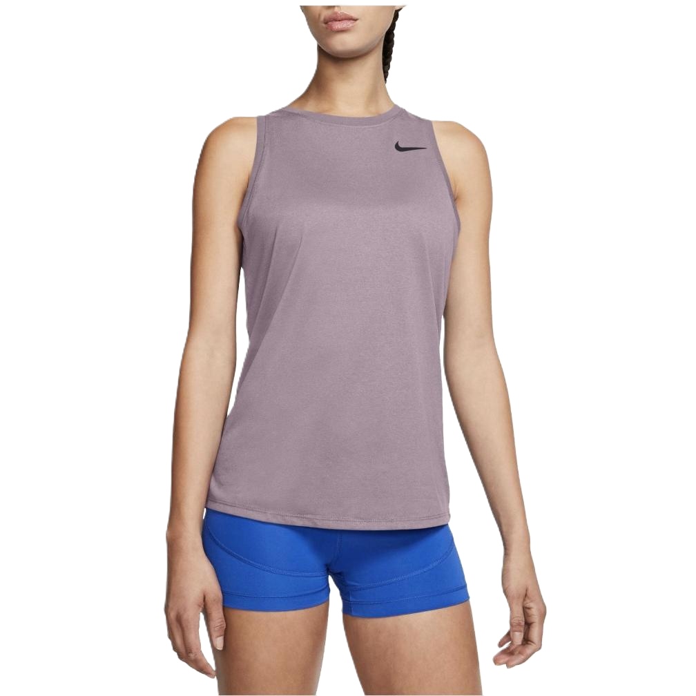 Womens Nike Dri-Fit Legend Tank Top Plum Fog Purple Black Ct2913-501 Size Medium